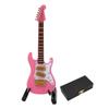 10cm Mini Guitar Ornaments Display Bracket Storage Box Musical Instrument Guitar Model for