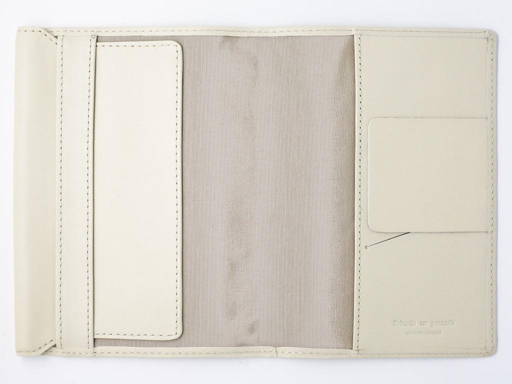 Book Paperback Book Noir Slip-On SLIP-ON Cover, Free-Style Jacket, Leather, White, NSL-2803