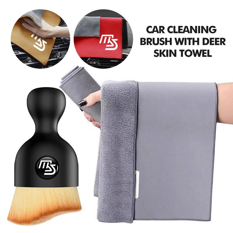 Car Interior Cleaning Tools Microfiber Wash Towels Clean Brush For Mazda Axela Atenza 6 3 5 2 CX5 CX7 CX9 CX30 RX8 MX5 BK BL 5 DD4