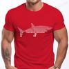 Funny Shark T Shirts for Men Short Sleeve Shirts for Guys Funny Graphic Tees for Shark Week Clothes Fashion Casual Men's Tees