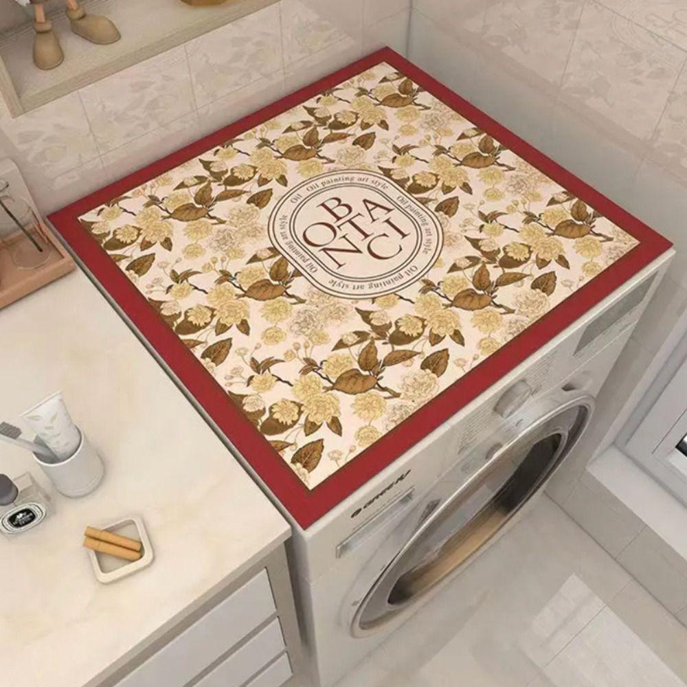 Absorbent Fridge Top Mat Printed Table Pad Microwave Oven Protecor Floor Mat Home