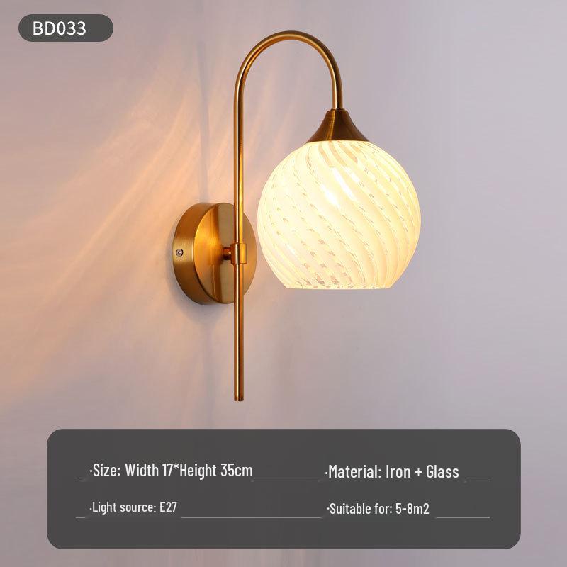 Modern Nordic LED Wall Lamp for Bedroom and Living Spaces