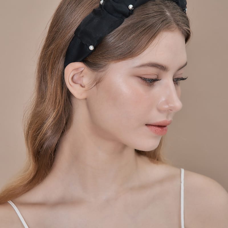 ELLEHAIR Блестящий жемчужный ободок для волос ELHB018