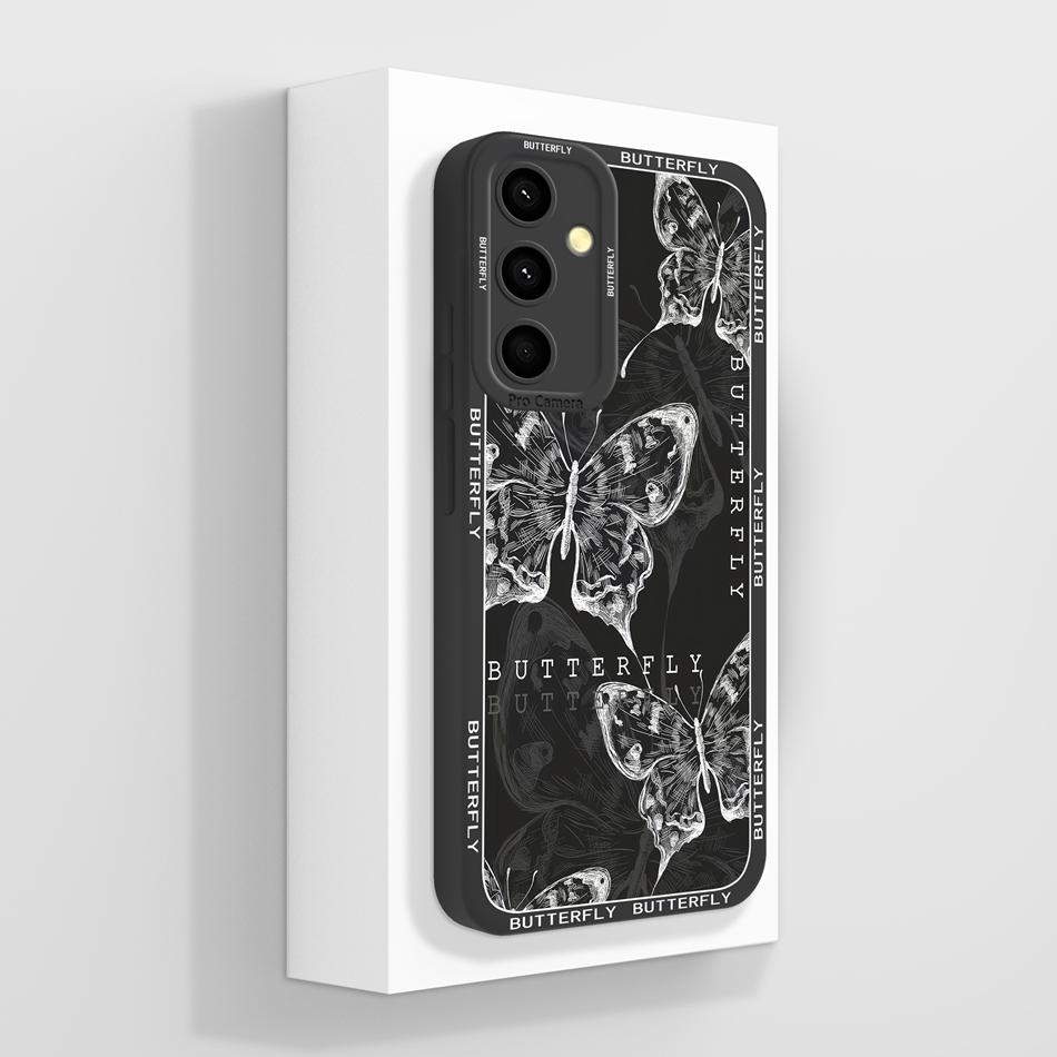 For Samsung A35 5G Case Cute Funda For Galaxy A 35 Phone Back Cover Soft Liquid Silicone Camera Protection Shockproof Bumper