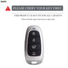 SKCW6 4 Button TPU Car Remote Key Case Cover For Hyundai Santa Fe Tucson 2022 NEXO NX4 Ioniq 5 Atos Prime Solaris 2021 Fob Accessories