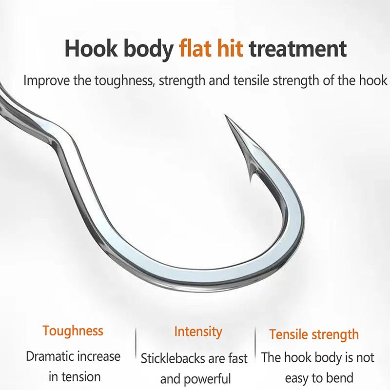 12 шт./упак. рыболовный крючок из высокоуглеродистой стали с острым ушком и зазубринами, автоматический перекидной рыболовный крючок для принадлежностей для ловли карпа