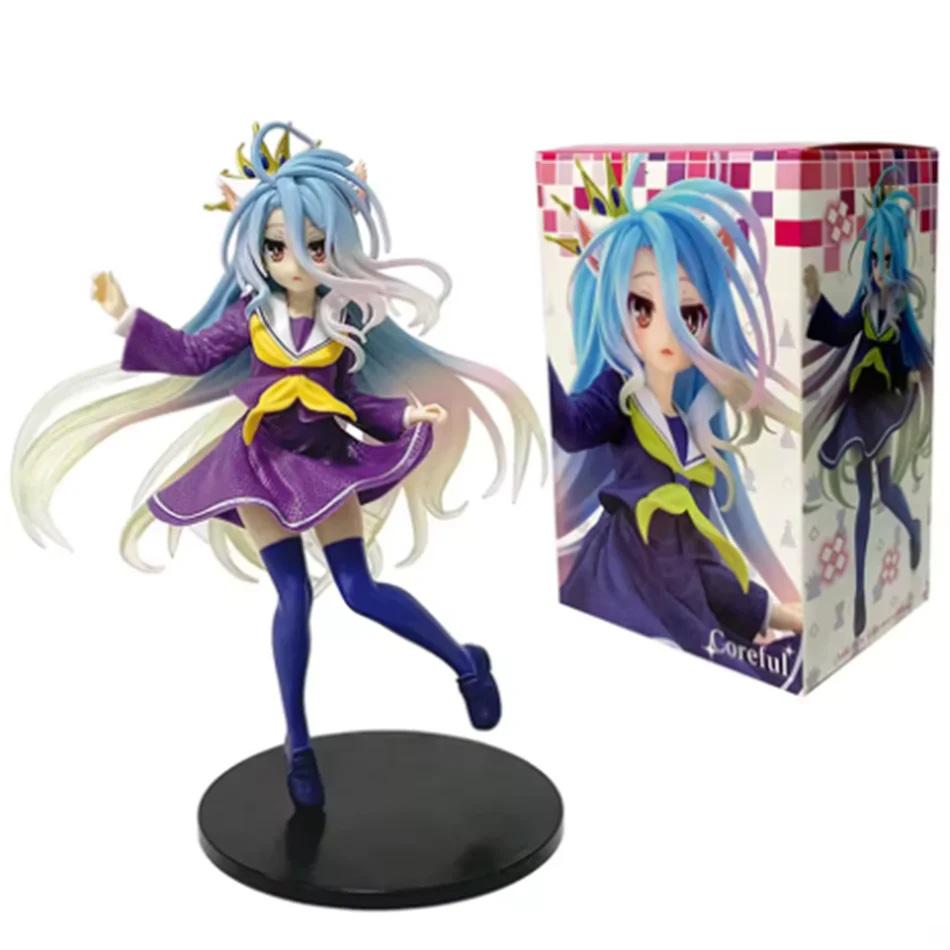 18СМ Аниме NGNL No Game No Life Белый "Фигурка Аниме ПВХ Аниме Фигурки Действия Модель Коллекция Украшение Аниме Модель Игрушка Подарок