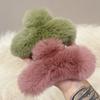 Ball All-match Korean Style Hair Clip Leopard Grasp Clip Female Hair Accessories Plush Hair Claw
