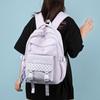 New High School Student Backpack Large Capacity Lightweight Reduce Burden Nylon Wear-resistant Material Unisex Shoulder Bag