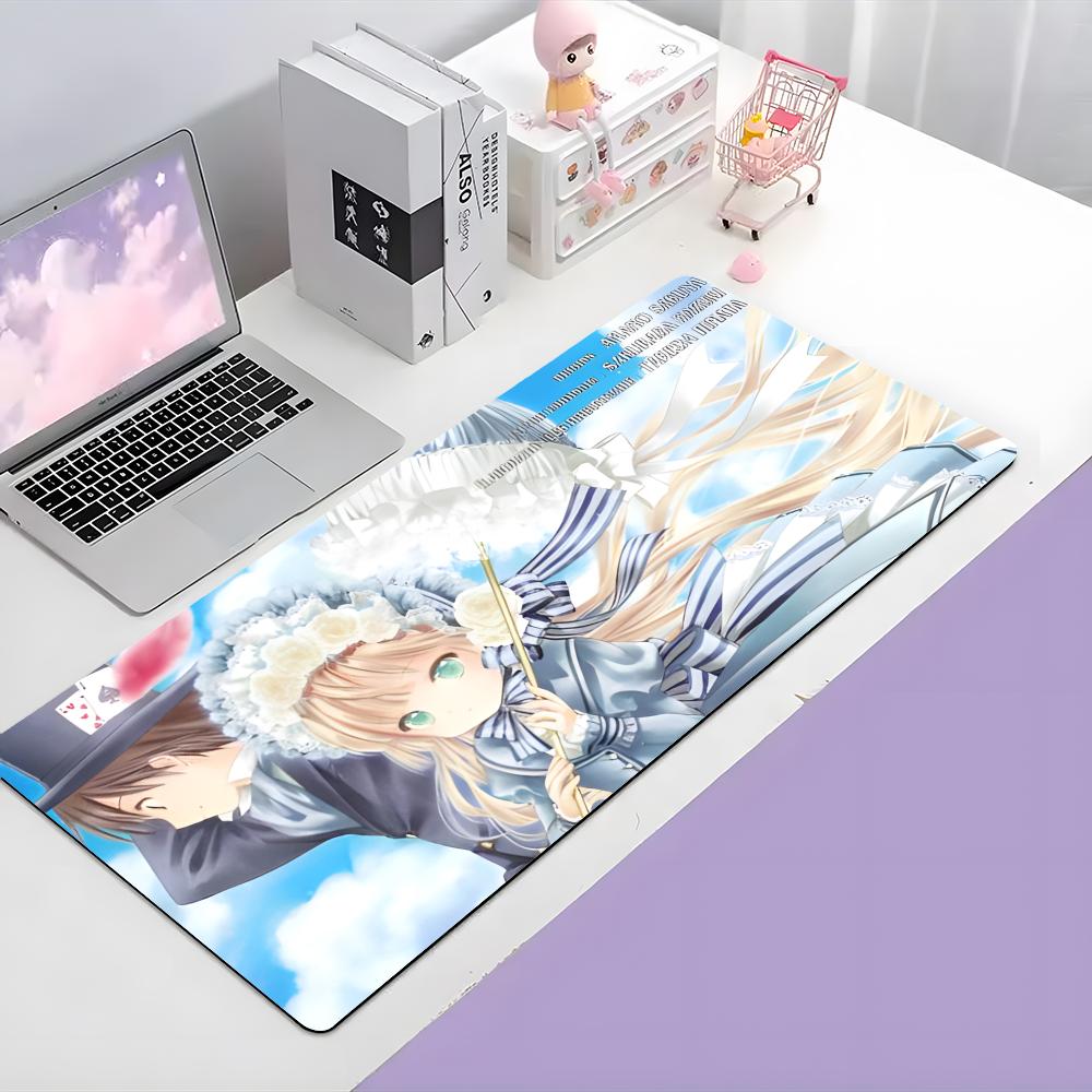 Cute Mysterious Anime Ggosick Mouse Pad Large Gaming Mousepad With Thick Stitched Edge Nonslip Desk Mat