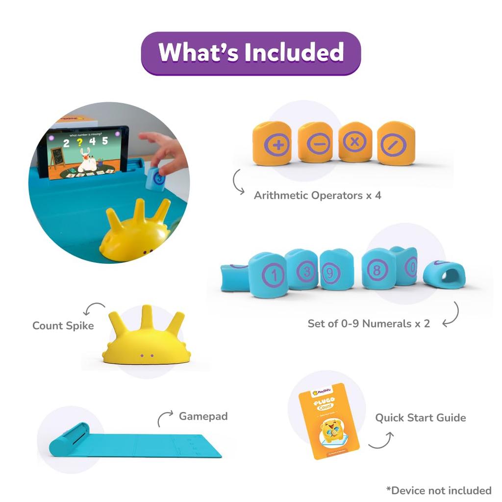 Playshifu Plugo Count Montessori Japanese Version For Ages 6 To 10 Educational Toys for Learning Using a Observation English Vocabulary (Count)