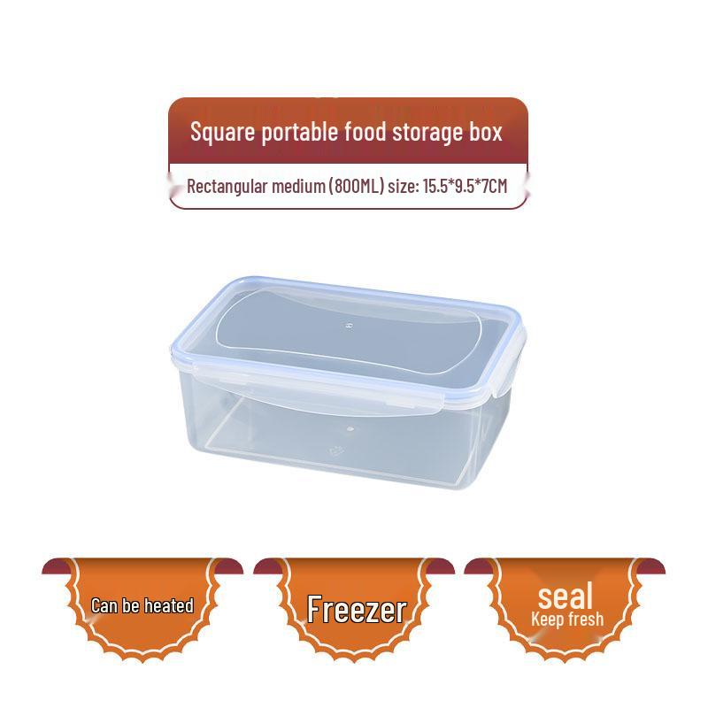 Утолщенный штабелируемый контейнер для хранения продуктов - Прозрачный, герметичный, подходит для микроволновой печи и морозильной камеры.