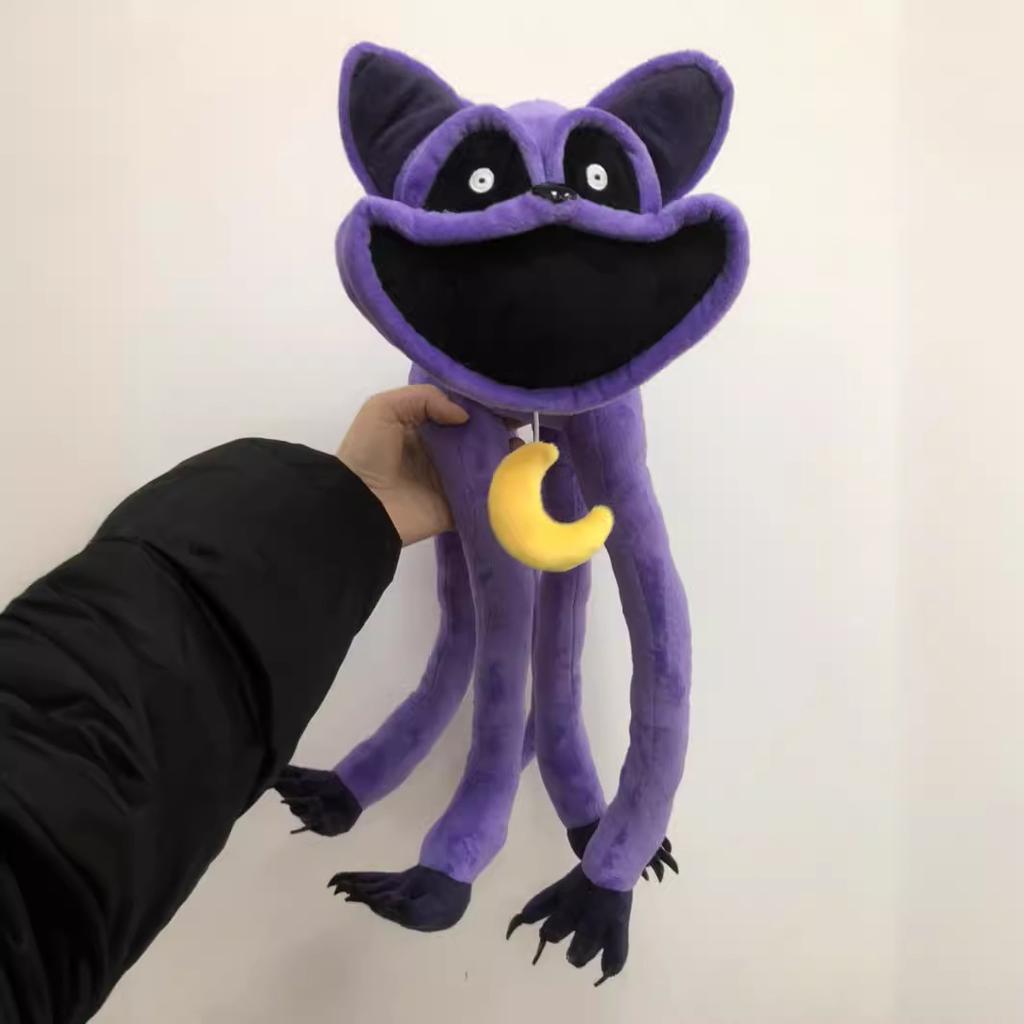 Purple Cat Doll Blue Elephant Plush Toy