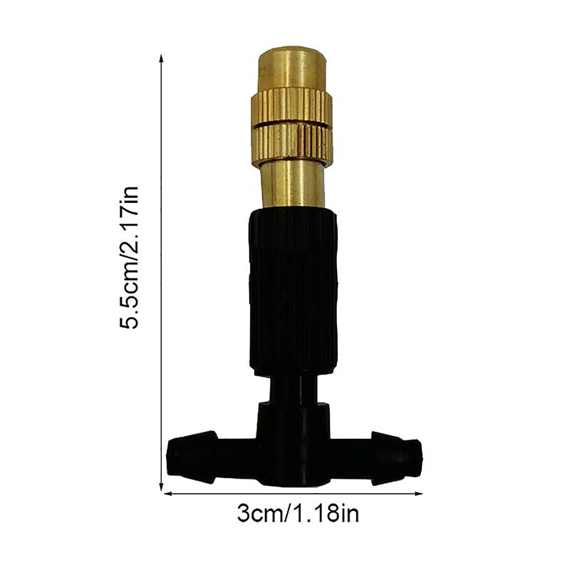 1/5 шт 4/7 ПВХ наружная система охлаждения тумана для полива сада 1/4'' латунный распылитель регулируемые садовые разбрызгиватели