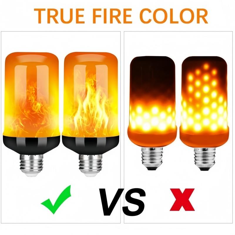 New Dynamic Flame Effect Fire Light Bulb E27 E14 Corn Bulb Creative Flickering Emulation Led Lamp Light