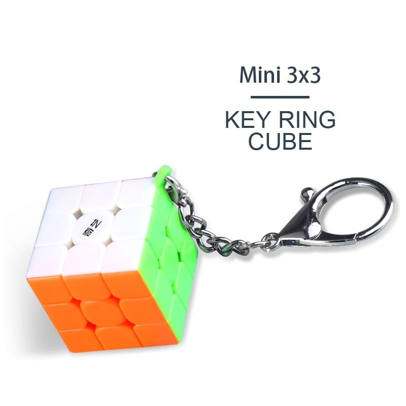 Hellocube 2020 Qiyi Keychain 3x3 Cube 3x3x3 Mini Keyring Puzzle Toys Educational For Children