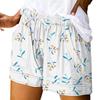 Women's Casual Summer Elastic Beach Shorts Print Casual Shorts