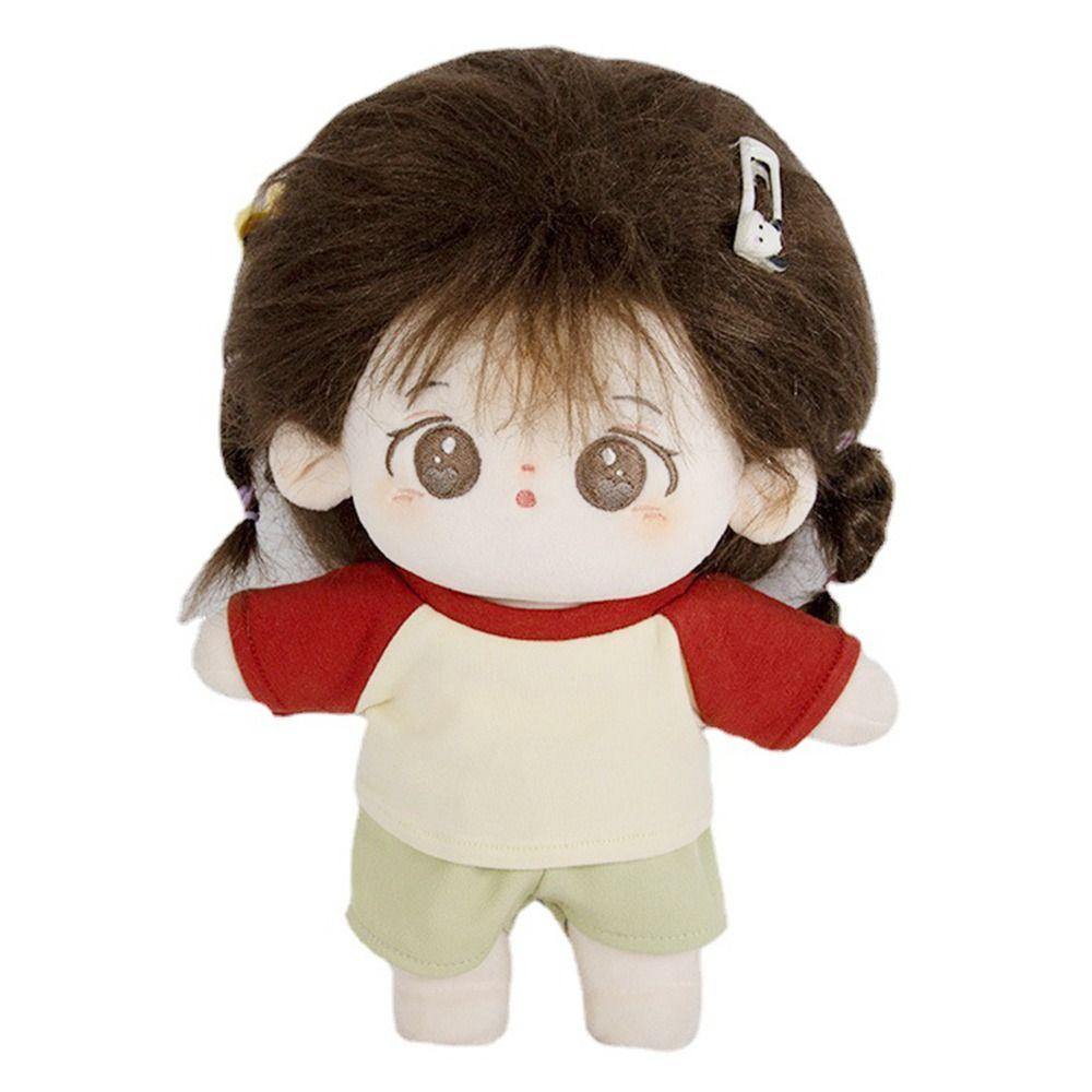 Cotton Stuffed Dolls Idol Doll Outfit Mini Clothes 20cm Doll Clothes Doll Catoon Tops Doll T-shirt
