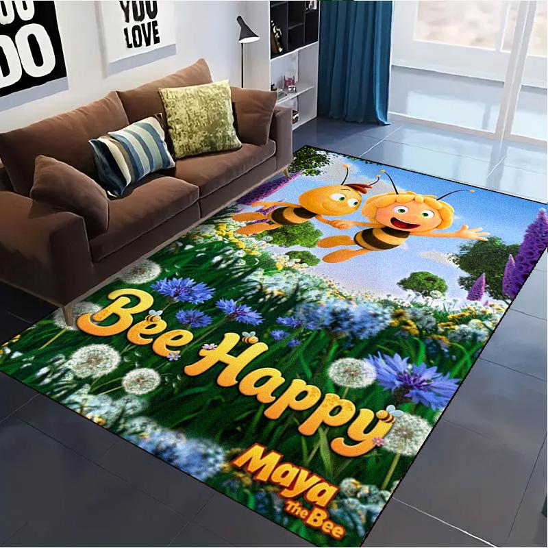 Maya the Bee Carpet Rug for Living Room Bedroom Home Sofa Decoration,Kids play Non-slip Floor Mat