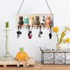 Metal Cats Key Organizer Wood Cat Silhouette Key Hook Cute Cat Key Hook Hanging Decoration
