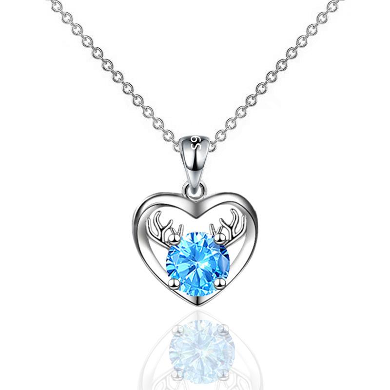 Подвеска в форме сердца из серебра 925 пробы, подарок на день рождения для девушки, цепочка в форме сердца для возлюбленной из стерлингового серебра, женская легкая роскошная цепочка на ключицу