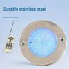 Ультратонкий светодиодный светильник для бассейна из нержавеющей стали: Настенный, Водонепроницаемый, 7-цветный, Без сверления, Управляемый через приложение, Подводный светильник.