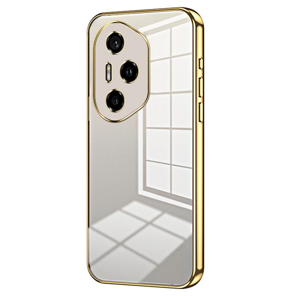 Чехол для Honor 300 Pro с гальванизированной рамкой, мягкая ТПУ накладка для телефона