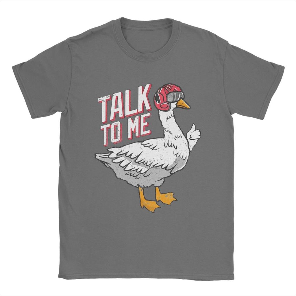 Футболки Talk To Me Goose для мужчин, винтажная хлопковая футболка с круглым вырезом и коротким рукавом, футболки 4XL 5XL, одежда