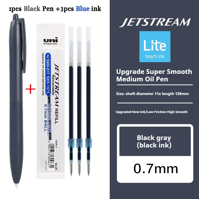 Японские Канцелярские Принадлежности Uni-ball Jetstream Lite Touch Гелевая Чернильная Ручка SXN-LS-05/07 Роллербол Обратно в Школу Плавное Письмо