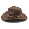 Autumn And Winter Suede Top Hat Minority Style Fashion Hat Men And Women Couple Hat Western Cowboy Jazz