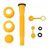 Replacement Gas Can Spout with Threaded Pipe and Hex Nut for Most Gas Can Sizes