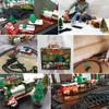 Christmas Kids Musical Santa Claus Xmas Tree Train Track Sets Toys with Lights Sound Boys Girls Gift