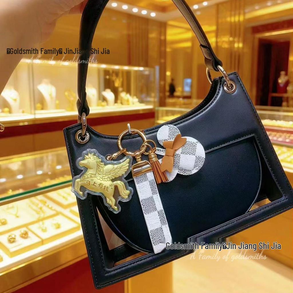 Кулон-брелок Пегас из золота 999 пробы - Подарок в стиле принцессы