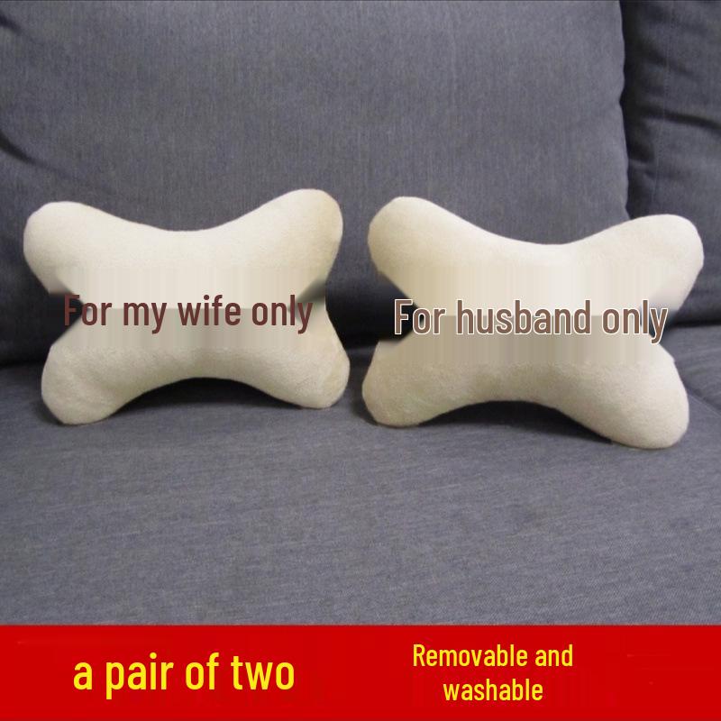 Car Neck and Lumbar Support Pillow Set – Cute Cartoon Design