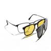 Очки Tr Polarized Sunglasses Men's Personality Yellow Film Set Glasses Can Be Matched With Miopia Glasses Square Sunglasses Women