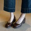Модные Горячие Продажи 2025 Женские Туфли на Высоком Каблуке с Квадратным Носком Весенние Легкие Кроссовки Модные Балетки Женская Рабочая Обувь Удобная для Работы
