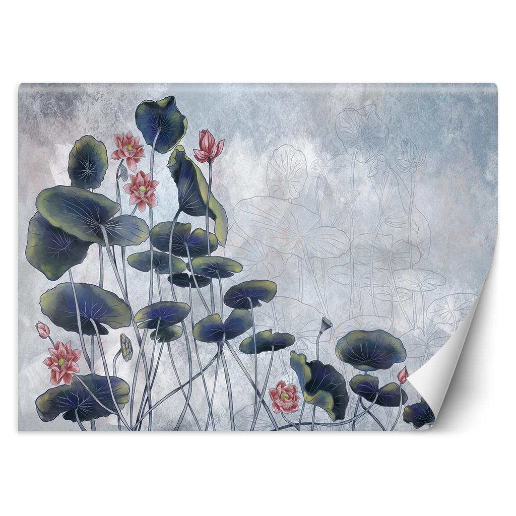 Wallpaper Red Water Lily