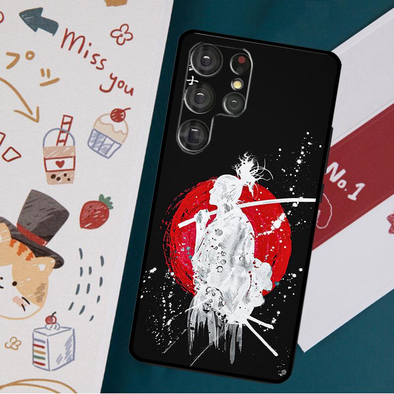 Японский чехол Bushido Samurai для Samsung Galaxy S23 S21 S22 Ultra Plus S20 FE Note 20 Note 10 S8 S9 S10 Plus, чехол