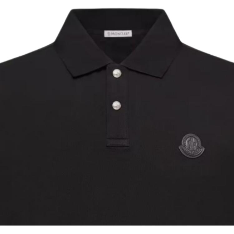 Moncler SS26 Logo Patch Cotton Piquet Shirt Men Polo Shirts L10918A0001284556999