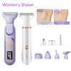 5-In-1/4-In-1 Multifunctional Women Shaver,Rechargeable Painless Epilator,Face Underarm Bikini Body Hair Removal,Electric Razor