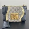 [Pre-Owned] Padlock Small Beige Coated Canvas Monogram Print Crossbody Bag - Very Good #TR8NK8