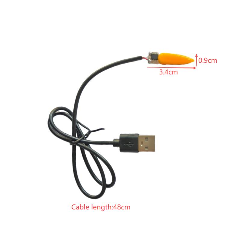 USB-интерфейс DC5V 1800K Светодиодная свеча-светильник Лампа с нитью накаливания Эдисона Настольная лампа для мероприятий Вечеринок