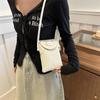 Women's PU Crossbody Bags Adjustable Shoulder Strap New Fashion Woven Shoulder Bags Small Phone Purse and Handbag CLE