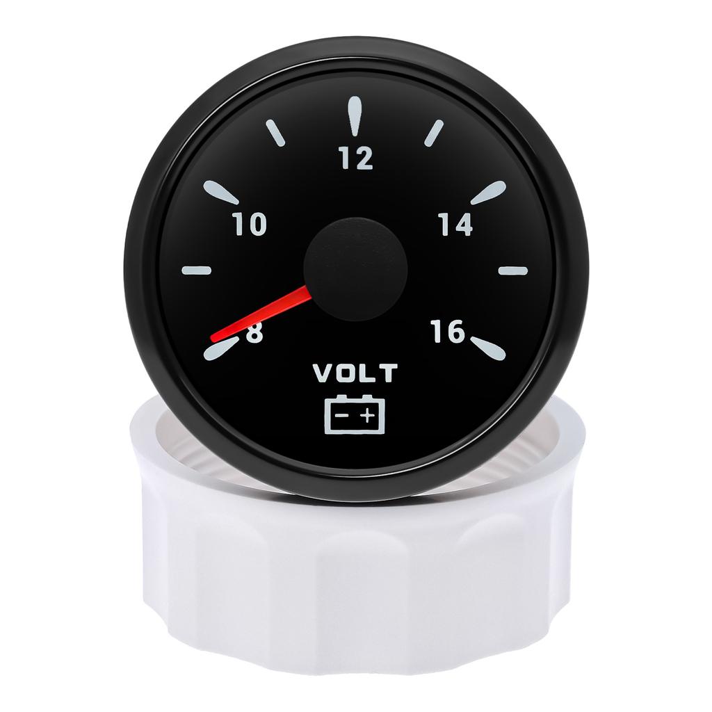 7 Color Backlight 52mm Water Level/Fuel Level Gauge/Water Temp Meter/Oil Press Meter/Voltmeter for Car Marine Yacht 12V 24V