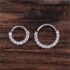 Серьга-кольцо для пирсинга, маленькое кольцо-кольцо для перегородки носа, серебряное кольцо для пирсинга в ушной кости