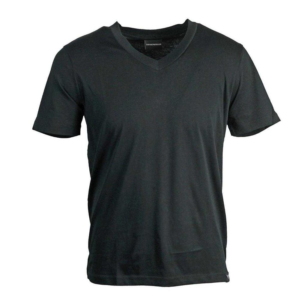 Emporio Armani Unisex Adult Plain V Neck T-Shirt