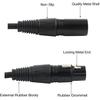 Swagell 2x Разветвитель XLR, 3-контактный female на двойной XLR male, Y-образный патч-кабель 50 см, Сбалансированный аудиоадаптер для микрофона