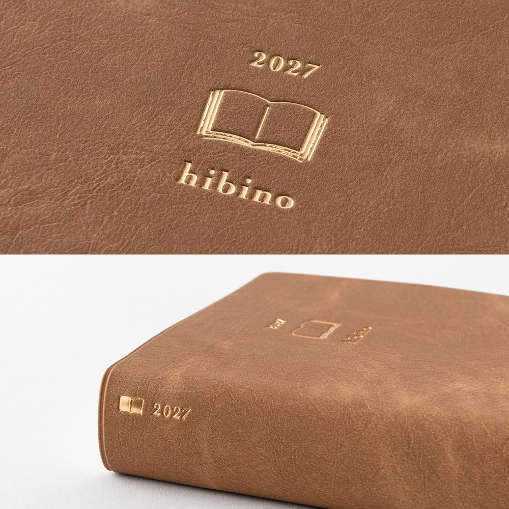 Планер Midori Hibino 2027 A6 Ежедневный Верблюжий 22466006 Январь (Начинается 2027)