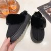 New Winter Women Slippers Indoor Soft House Shoes Fashion Brand Fluffy Suede Cotton Shoes Outdoor Antiskid Flat Women's Slippers