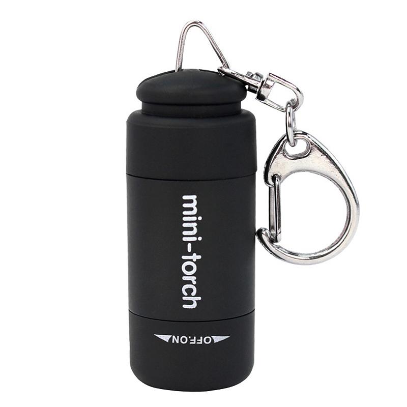 Mini Keychain Pocket Torch Usb Rechargeable Led Light Flashlight Lamp Waterproof Keychain Light For Outdoor Camping Hiking